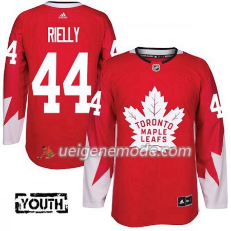Kinder Eishockey Toronto Maple Leafs Trikot Morgan Rielly 44 Adidas 2017-2018 Rot Alternate Authentic